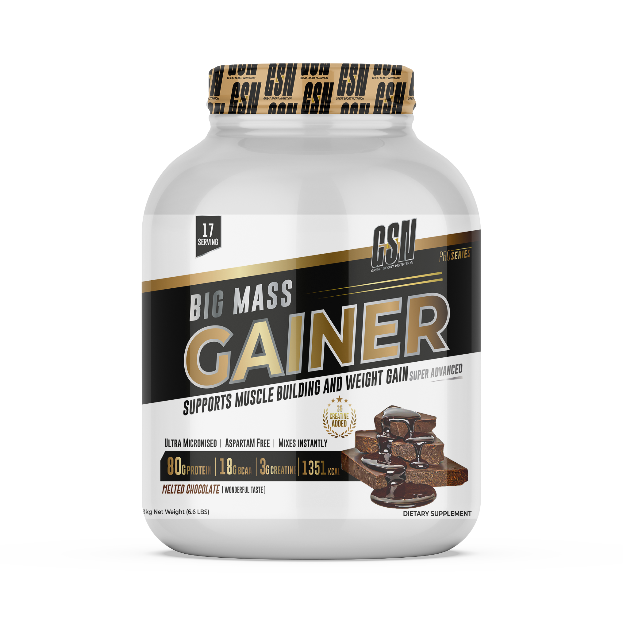 BIG MASS GAINER GSN Melted Chocolate 3KG